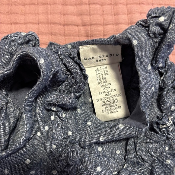 Max Studio Blue and White Diaper Cover Accessories - Picture 2 of 2